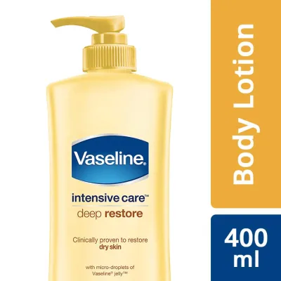 Vaseline Intensive Care Deep Restore Body Lotion Pump 400ml